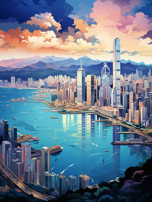 Victoria Bay Painting by Numbers Premium Kit
