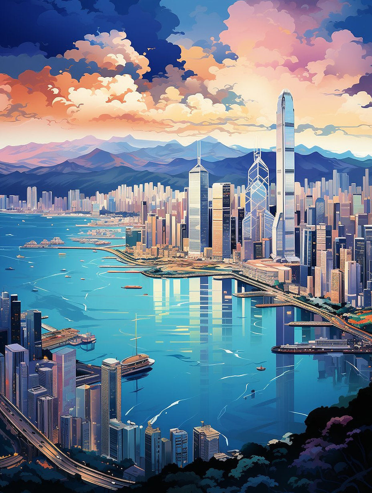 Victoria Bay Painting by Numbers Premium Kit