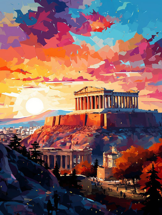 The Parthenon of Athens Art Painting Kit