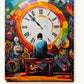 Industrial Chaos paint by numbers kit on stretched canvas