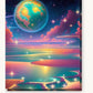 Interstellar Sea paint by numbers kit on stretched canvas