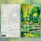 Japanese Footbridge after Monet paint by numbers kit, before and after