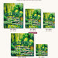 Japanese Footbridge after Monet canvas sizes from 12 x 12 to 23.5 x 23.5 inches