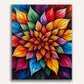 Kaleidoscopic Foliage - Paint by Numbers