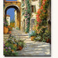 The Scarlet Door on the Ascent paint by numbers kit on stretched canvas