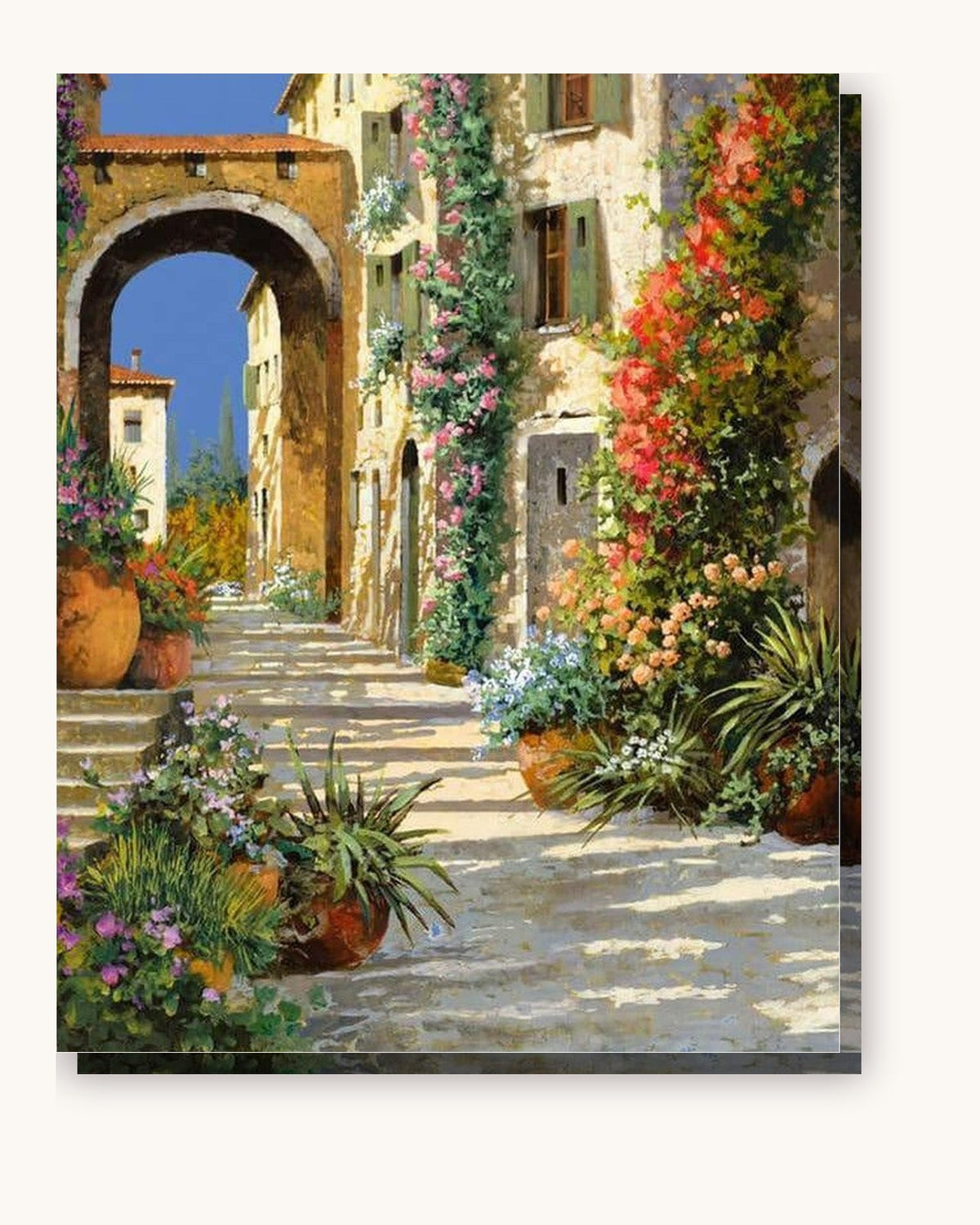 The Scarlet Door on the Ascent paint by numbers kit on stretched canvas