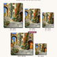 The Scarlet Door on the Ascent canvas sizes from 12 x 12 to 23.5 x 23.5 inches