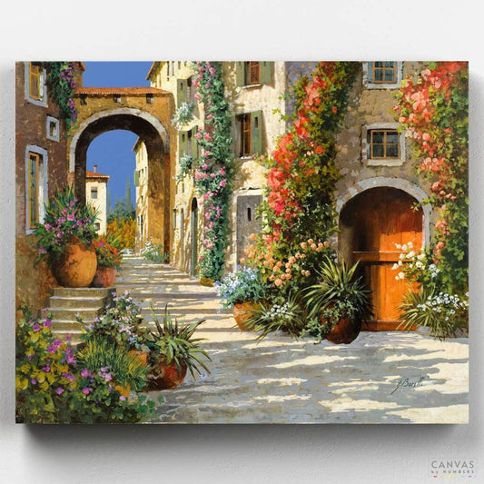 The Scarlet Door on the Ascent - Paint by Numbers