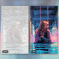 Lady in Blush paint by numbers kit, before and after