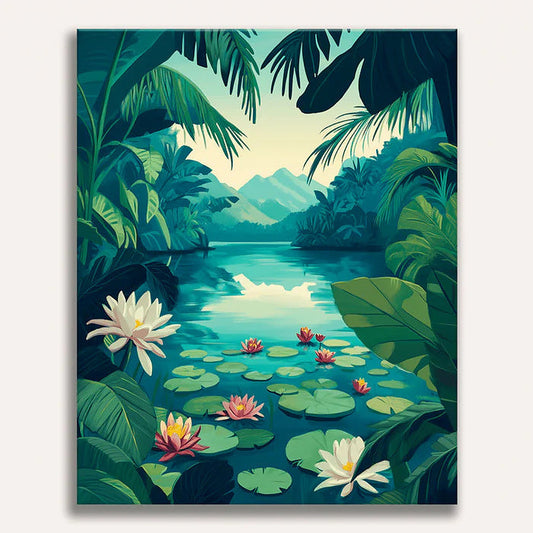 Lilies of the Lagoon - Premium Art Collection