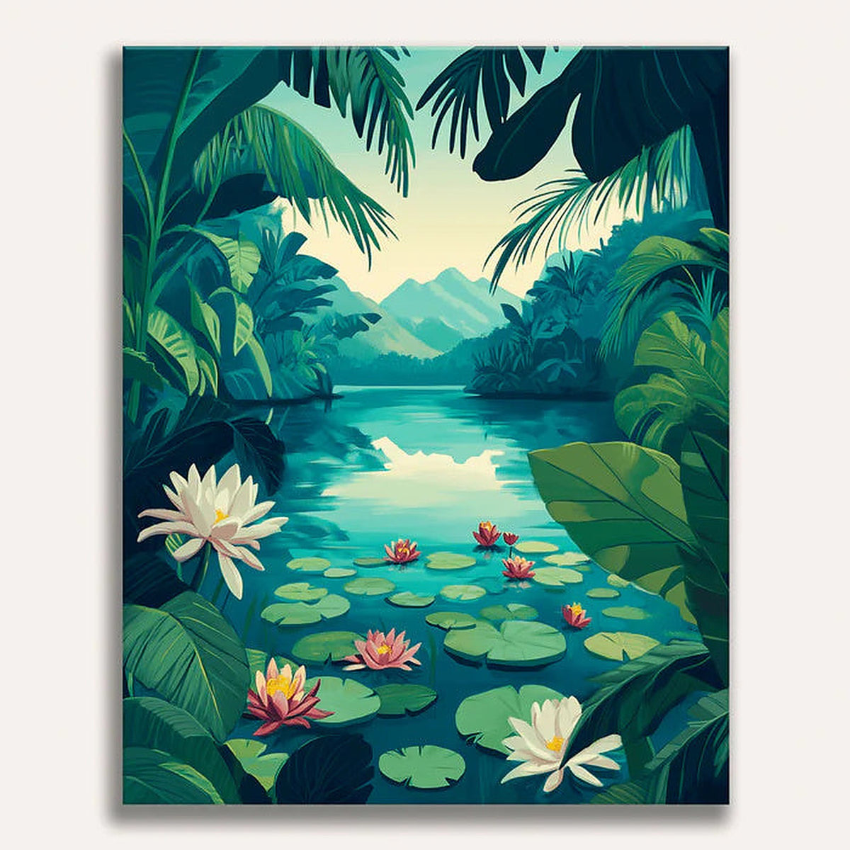 Lilies of the Lagoon - Premium Art Collection
