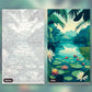 Lilies of the Lagoon paint by numbers kit, before and after