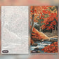 The Last Leaves paint by numbers kit, before and after