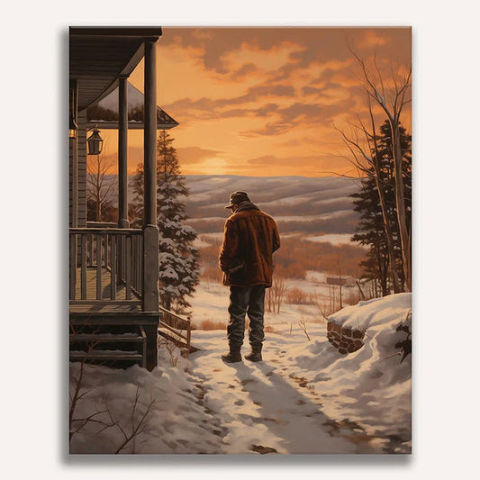 Late Winter Painting by Numbers Premium Kit