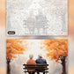 Lifelong Lovers paint by numbers kit, before and after