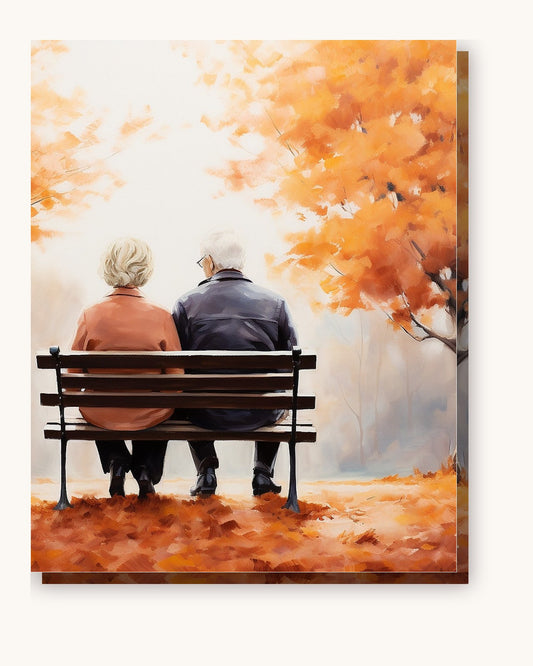 Lifelong Lovers paint by numbers kit on stretched canvas