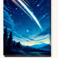 The Luminary Comet paint by numbers kit on stretched canvas