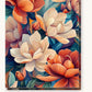 Limitless Bloom paint by numbers kit on stretched canvas