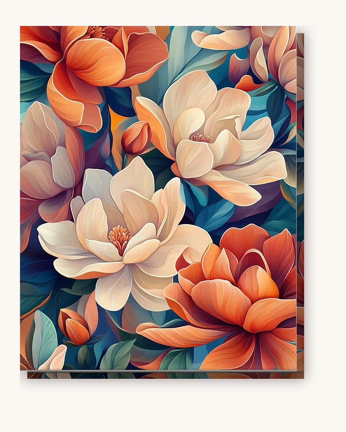 Limitless Bloom paint by numbers kit on stretched canvas