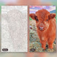 Little Cow paint by numbers kit, before and after