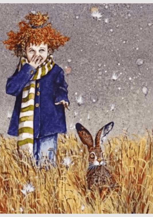Little Girl And Rabbit - Artistry By Numbers
