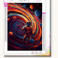 Lost in a Galaxy paint by numbers kit on stretched canvas