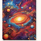 Luminous Cosmic Wash paint by numbers kit on stretched canvas