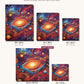 Luminous Cosmic Wash canvas sizes from 12 x 12 to 23.5 x 23.5 inches
