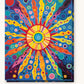 Luminous Sun paint by numbers kit on stretched canvas
