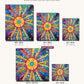 Luminous Sun canvas sizes from 12 x 12 to 23.5 x 23.5 inches
