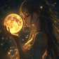 Lunar Princess Painting by Numbers Premium Kit