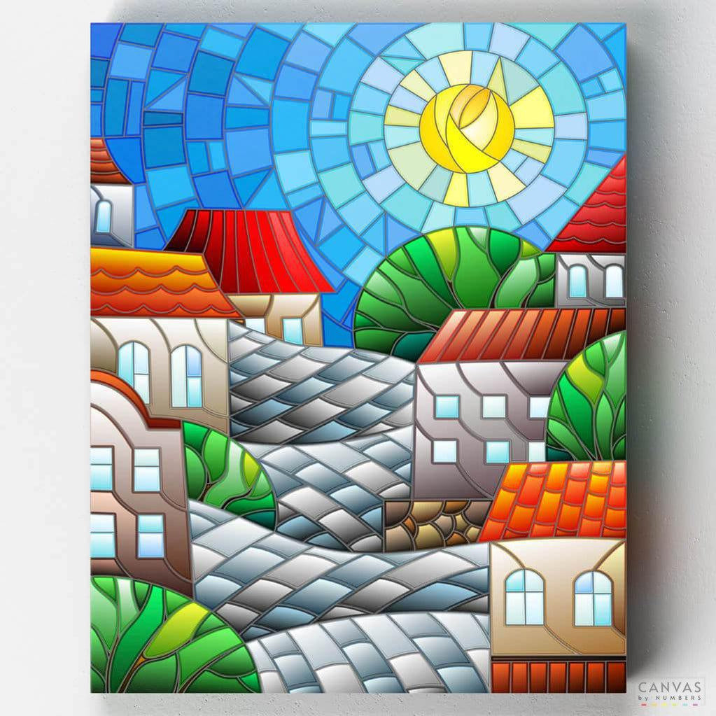 Fairytale Town Painting by Numbers Premium Kit