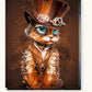 Magical Cat paint by numbers kit on stretched canvas