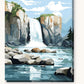 Magnificent Fall paint by numbers kit on stretched canvas