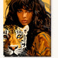 Majestic Tigress paint by numbers kit on stretched canvas