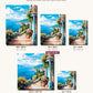 Mediterranean Vistas canvas sizes from 12 x 12 to 23.5 x 23.5 inches
