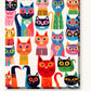 Meow Collection paint by numbers kit on stretched canvas