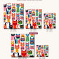 Meow Collection canvas sizes from 12 x 12 to 23.5 x 23.5 inches
