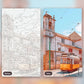 Metro in Lisbon paint by numbers kit, before and after
