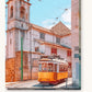 Metro in Lisbon paint by numbers kit on stretched canvas
