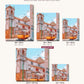 Metro in Lisbon canvas sizes from 12 x 12 to 23.5 x 23.5 inches
