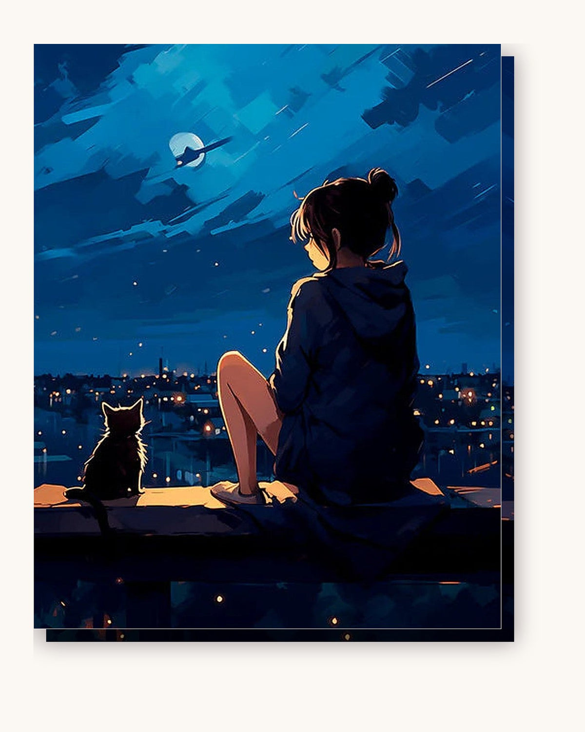 Twilight Partner paint by numbers kit on stretched canvas