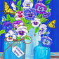 Butterflies And Pansies Art Painting Kit