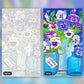 Butterflies And Pansies paint by numbers kit, before and after