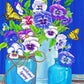 Butterflies And Pansies Art Painting Kit
