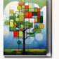 Modernist Green Tree paint by numbers kit on stretched canvas