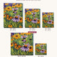 Monarch Butterflies in the Wildflowers canvas sizes from 12 x 12 to 23.5 x 23.5 inches