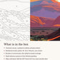 Close-up of the Monument Valley Buttes at Sunset canvas texture and printed numbers