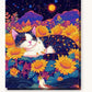 Moonlit Meadows paint by numbers kit on stretched canvas