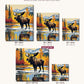 Moose by the Alaskan Lake canvas sizes from 12 x 12 to 23.5 x 23.5 inches